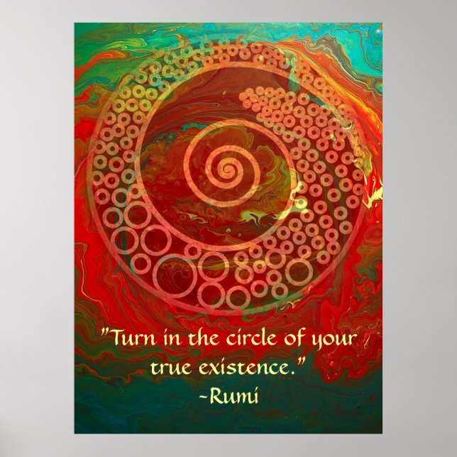 Worlds of Wonder-Rumi and Poetic Art Poster (Front)