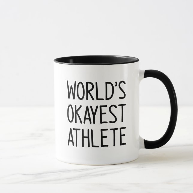 World's okayest athlete mug (Right)