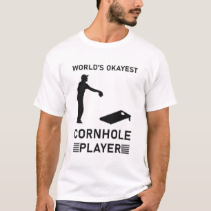 World's okayest cornhole player - Funny Cornhole T-Shirt