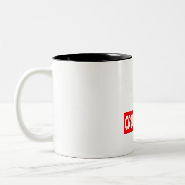 Worlds okayest Crutchfield Two-Tone Coffee Mug (Left)
