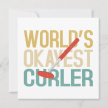 World's Okayest Curler Invitation