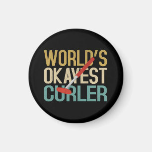 World's Okayest Curler Magnet