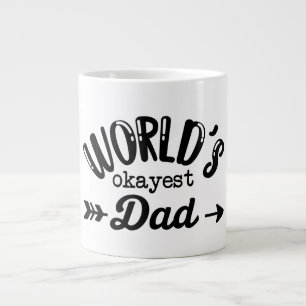 world's okayest dad gift for dad large coffee mug