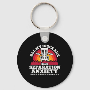 World's Okayest Disc Retriever Funny Disc Golf Key Ring