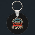 Worlds Okayest Fantasy Football Player Fantasy Foo Key Ring<br><div class="desc">Worlds Okayest Fantasy Football Player Fantasy Football</div>