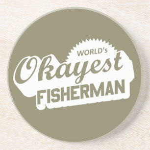 World's Okayest Fisherman Coaster
