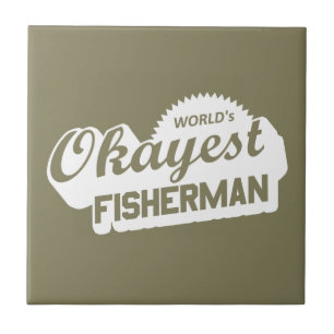 World's Okayest Fisherman Tile