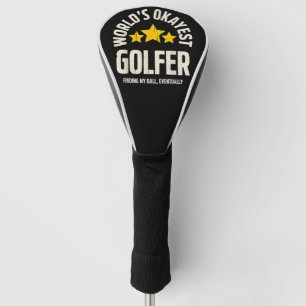 Worlds Okayest Golfer Funny Sarcastic Golf Head Cover
