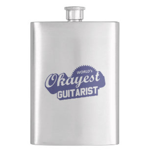 World's Okayest Guitarist Hip Flask