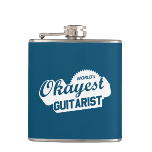 World's Okayest Guitarist Hip Flask