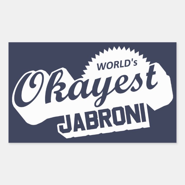 World's Okayest Jabroni Rectangular Sticker (Front)
