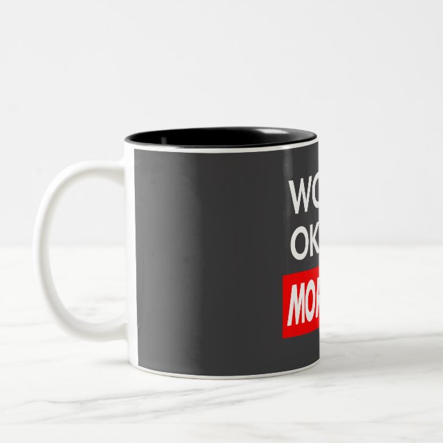 Worlds okayest Morrissey Two-Tone Coffee Mug (Left)