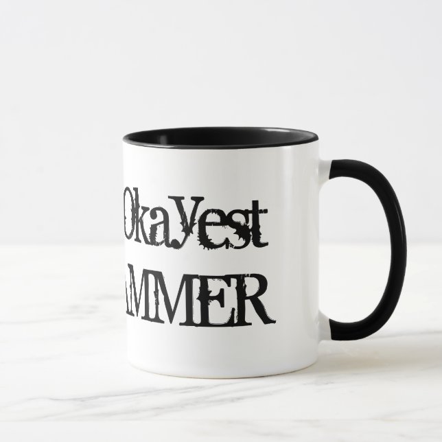 Worlds Okayest Programmer | Funny coffee mug humou (Right)