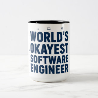 World's Okayest Software Engineer Funny Coffee Mug