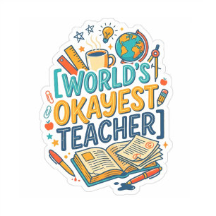 World's Okayest Teacher Funny Gift