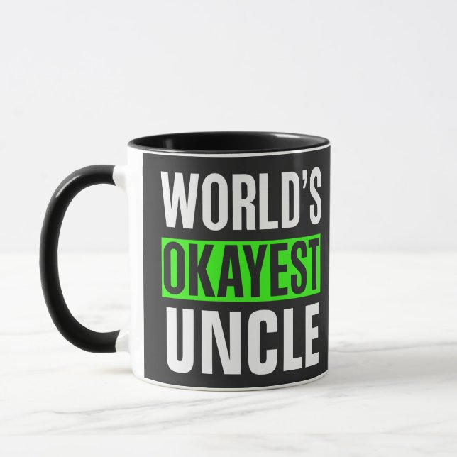 World's Okayest Uncle Mug (Left)