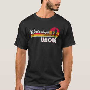 Worlds Okayest Uncle Uncle Retro Vintage T-Shirt
