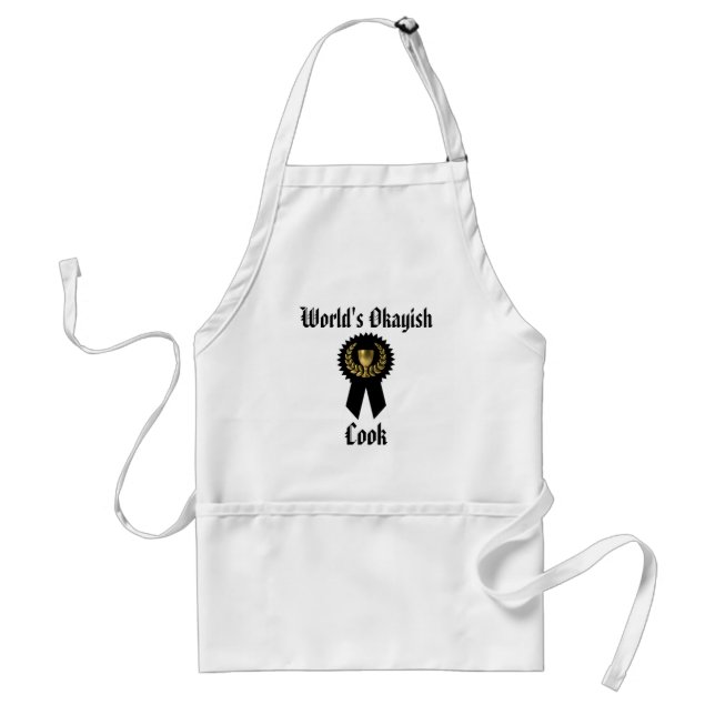 World's Okayish Cook Funny Standard Apron (Front)