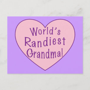 World's Randiest Grandma Postcard