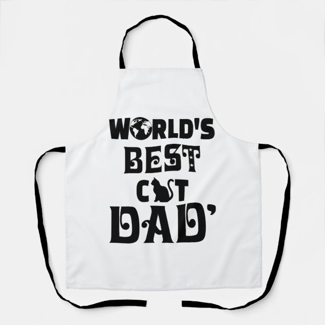 Worlds s Best Cat Dad Apron (Front)