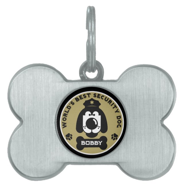 World's Security Dog Pet ID Tag (Front)