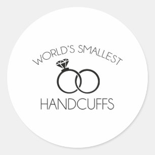 World's Smallest Handcuffs Classic Round Sticker