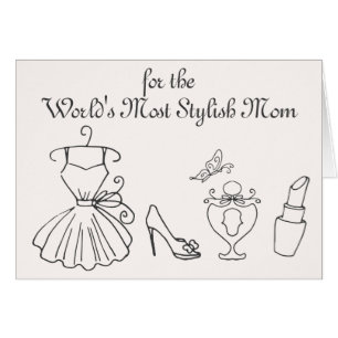 World's Stylish Mum Fashion Drawings Mothers Day