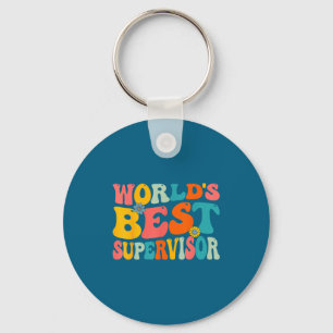 World's supervisor - groovy manager supervisor key ring
