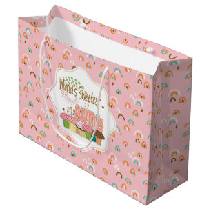 World's Sweetest Aunt Cupcakes Large Gift Bag