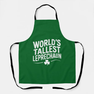 World's Tallest Leprechaun St. Patrick's Day Apron