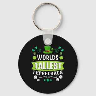 World's Tallest Leprechaun St Patrick's Day Funny Key Ring