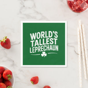 World's Tallest Leprechaun St. Patrick's Day Napkin
