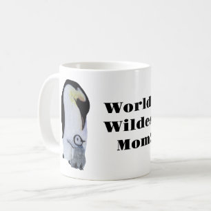 World's Wildest Mum! Penguin and baby Coffee Mug