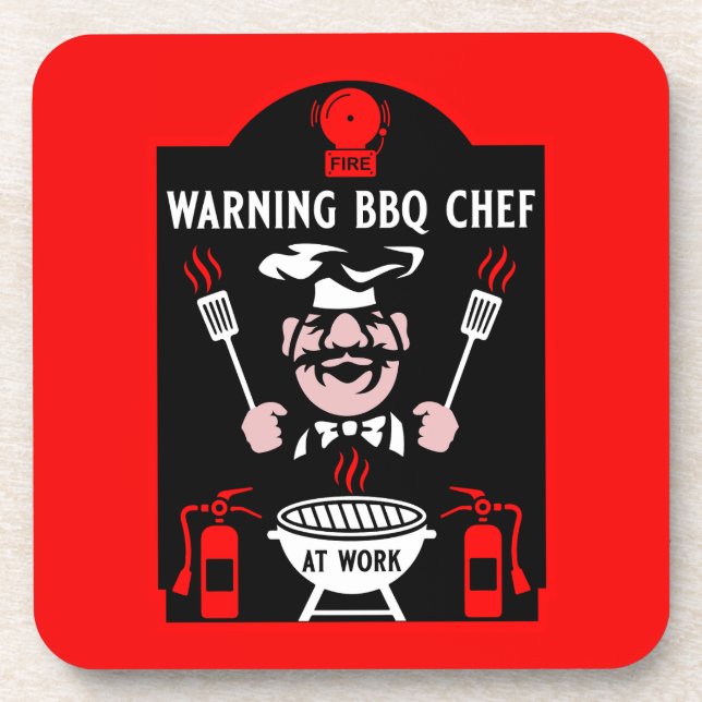 World's Worst BBQ Cook Coaster (Front)