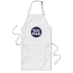 World's Worst Dad Long Apron