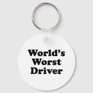 World's Worst Driver Key Ring
