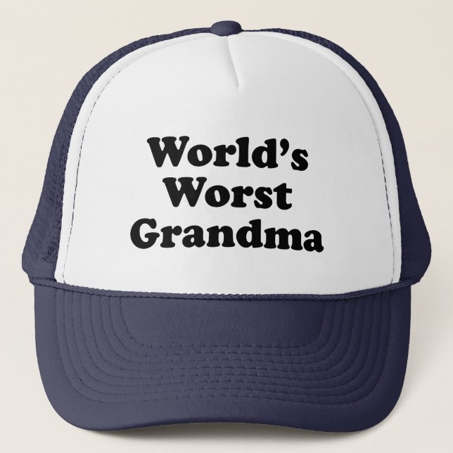 World's Worst Grandma Trucker Hat (Front)