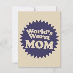 World's Worst Mum Postcard