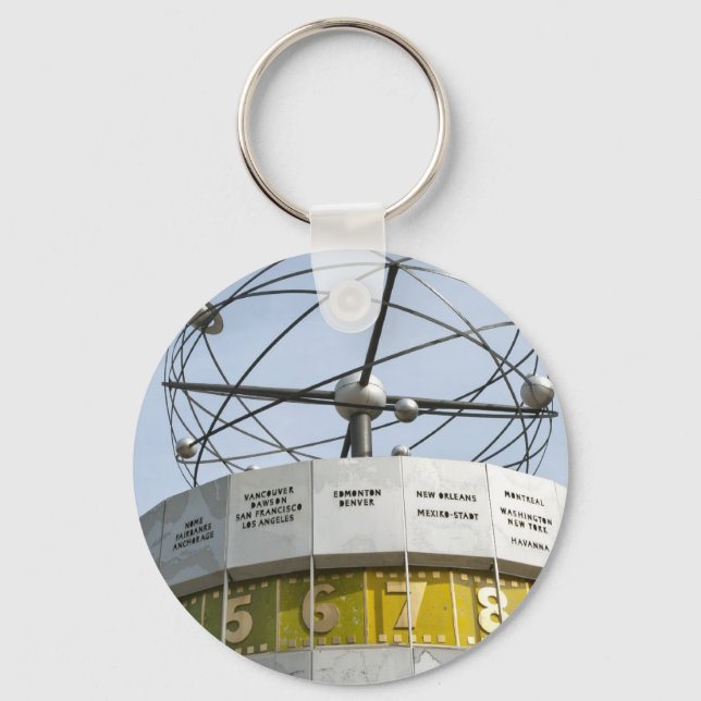 Worldtime Clock in Berlin Key Ring (Front)