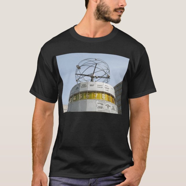 Worldtime Clock in Berlin T-Shirt (Front)
