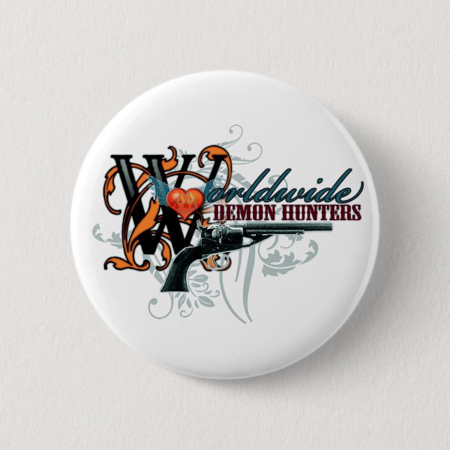 Worldwide Demon Hunters 6 Cm Round Badge (Front)