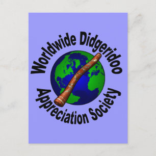 Worldwide Didgeridoo Appreciation Society Postcard