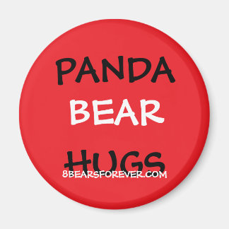 worldwide panda bear hugs magnet