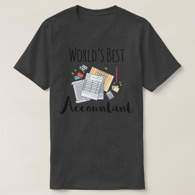 Worldx27s Best Accountant 12 T-Shirt (Design Front)