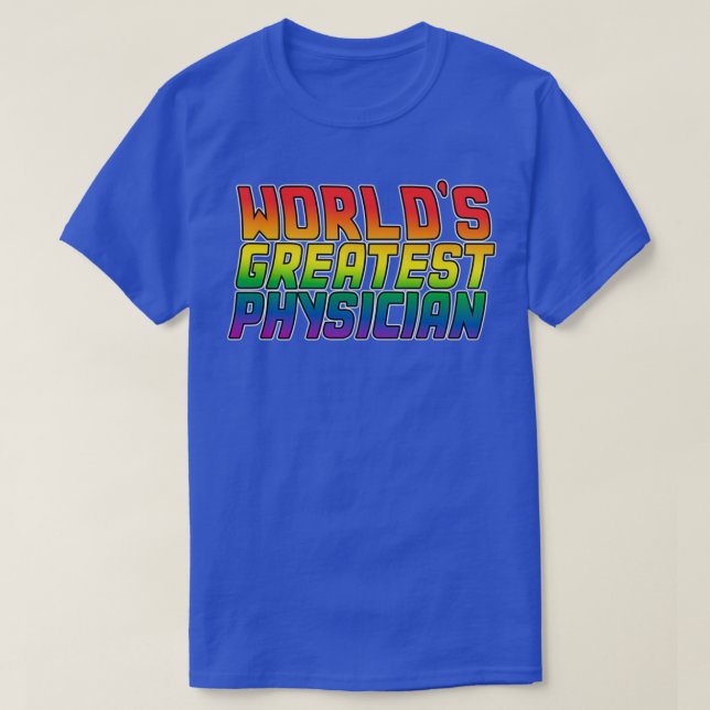 Worldx27s best physician Lgbt gay pride 1 T-Shirt (Design Front)