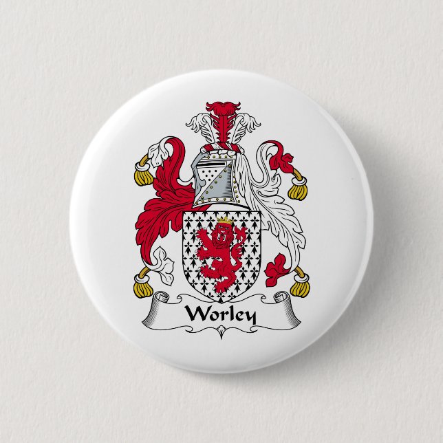 Worley Family Crest 6 Cm Round Badge (Front)