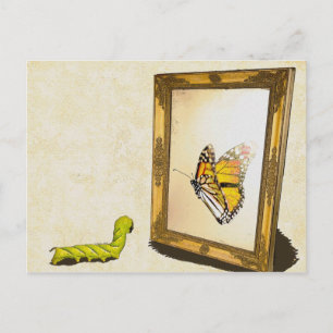Worm and the Mirror! Postcard