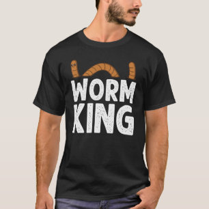 Worm Designs For Men Dad Earthworm Grunting Farmer T-Shirt