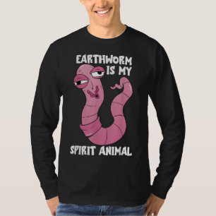 Worm Farmer Spirit Animal Compost Red Wiggler Worm T-Shirt