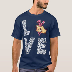 Worm Farmer Worm Farming Red Wiggler Worm Hand Cat T-Shirt